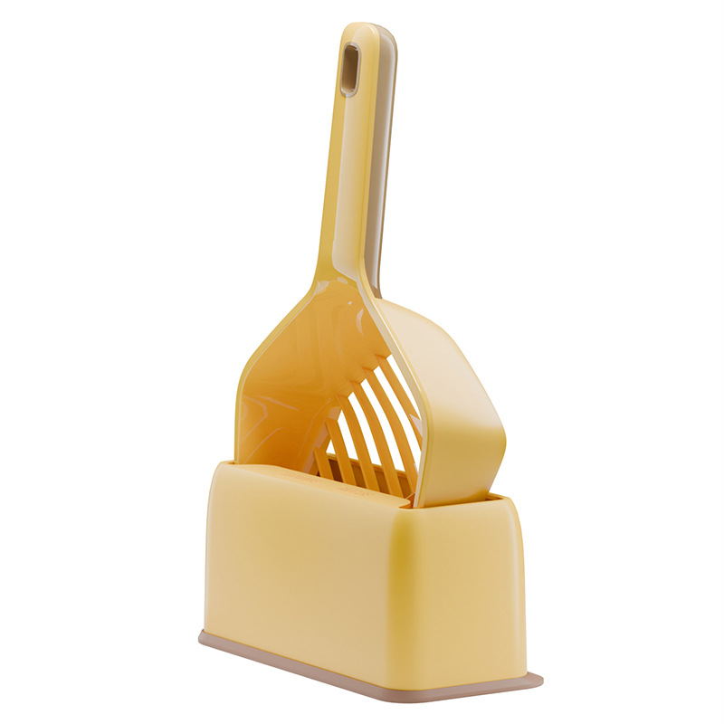 Set lopatice za mačji izmet, jedinstven dizajn s bazom, od čvrstog ABS-a, marka Kimpets