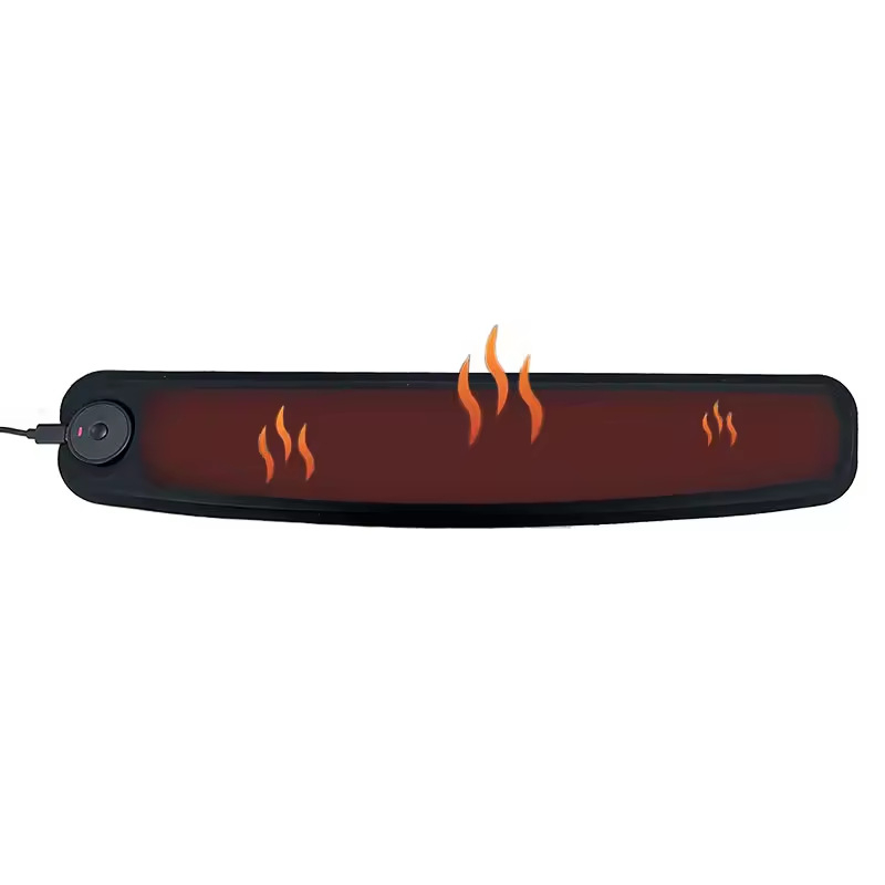 USB grijana podloga za tipkovnicu s ergonomskom podrškom zapešća, površina od tkanine + jastučić za zapešće s sporim odzivom + gumena podloga, model R325