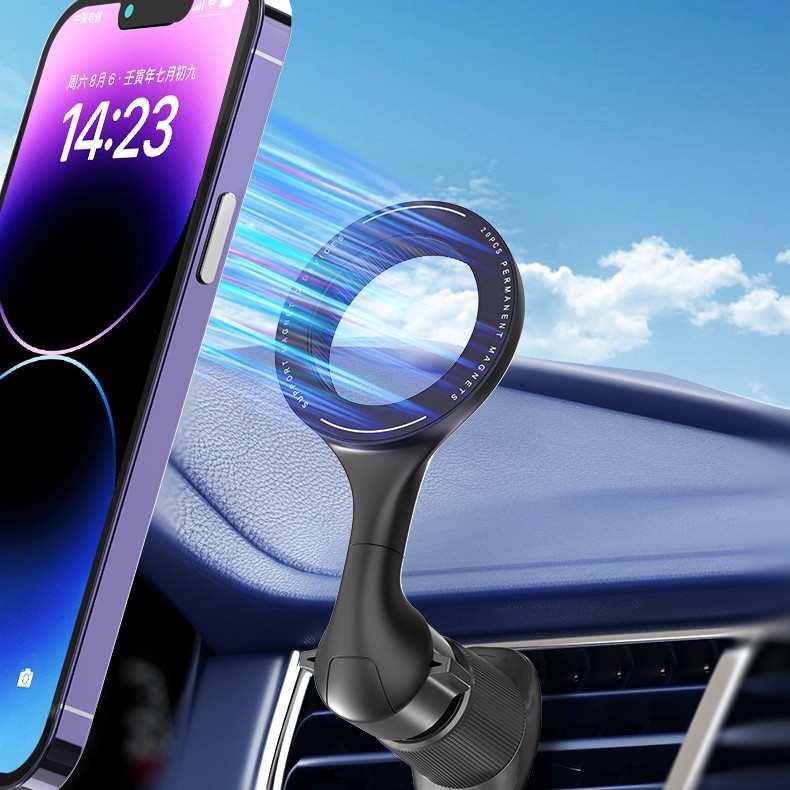 Držač za telefon u automobilu od legure - protiv vibracija, univerzalni, prilagodljiv