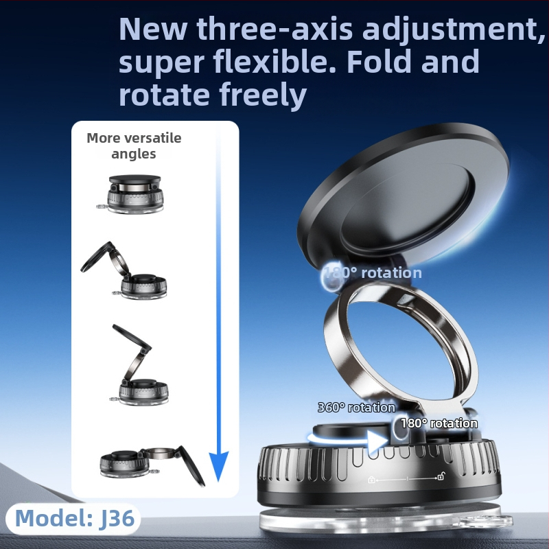 Suport magnetic pentru telefon auto, cu ventuză, din plastic, universal