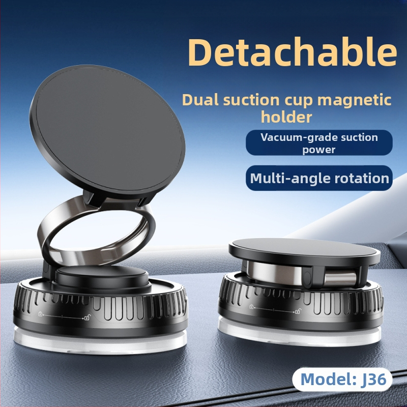 Suport magnetic pentru telefon auto, cu ventuză, din plastic, universal