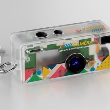 Prozirna mini kamera za privjesak za torbu, 0,96 inčni LCD, senzor 1–5 MP, TF kartica za pohranu, ABS kućište, snimanje videa i fotografiranje