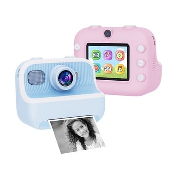 Camera pentru copii cu imprimare instantanee M8 – Cameră digitală pentru copii, imprimare fotografii, stocare TF card, baterie 1500 mAh, funcții: fotografiere, înregistrare video, filtre