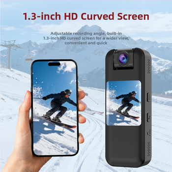 Prijenosni videorekorder s 1,3-inčnim LCD-om, 4G udaljeno video pozivanje, kamera na tijelu sa stražnjim klipom, 1080p, noćni vid, snimanje preko Wi‑Fi