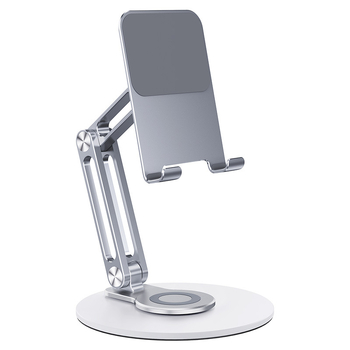 BONERUY držač za telefon i tablet — 360° rotirajući, sklopivi, aluminijska legura + metalna baza