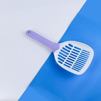 PVC lopatica za mačji pijesak s šupljom mrežom i držačem