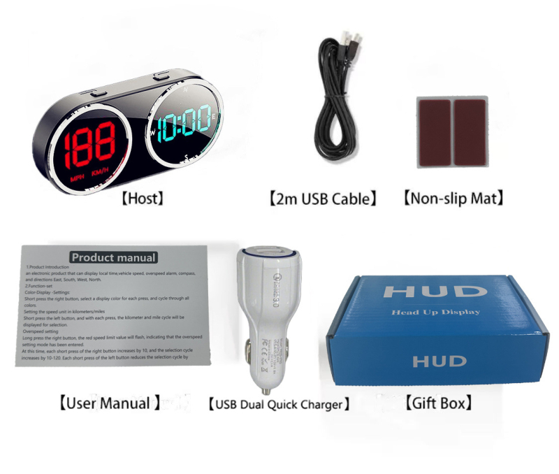 Speedlink HUD automašīnas Head-Up displejs, bez miglas tips, USB barošana, 130 g, izcelsme Shenzhen