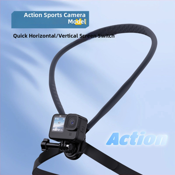 Στήριγμα λαιμού για κάμερες δράσης, PC-ABS + silica gel, αντοχή 5 kg, βάρος 0,38 kg, δυνατότητα παραμετροποίησης