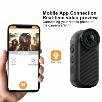 Cameră mini pentru sporturi în aer liber cu guler magnetic — model D07jc, stocare TF card, ≤1 MP, înregistrare video și fotografii, autonomie baterie 0–1 h