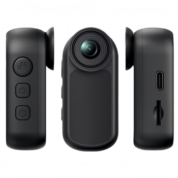 Cameră mini pentru sporturi în aer liber cu guler magnetic — model D07jc, stocare TF card, ≤1 MP, înregistrare video și fotografii, autonomie baterie 0–1 h