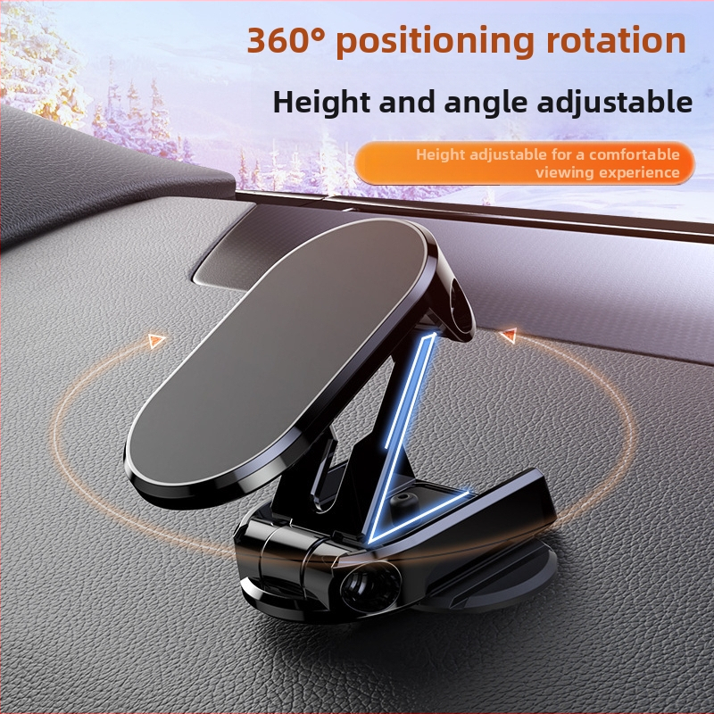 D11 Držiak na telefón do auta — Fire Leopard Industrial, magnetická sacia základňa, hliníkové telo, univerzálna navigácia