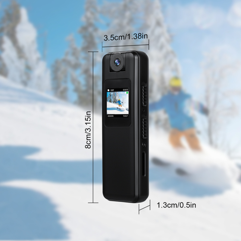 MC85 Zapisnik za prsa s noćnim vidom, 0,85'' LCD, MicroSD pohrana, ABS kućište, 400mAh baterija