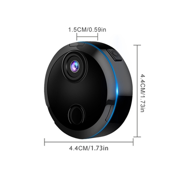 Cameră de supraveghere Jingle HDQ15 cu 1080P, viziune nocturnă, acces WiFi de la distanță, stocare TF card, autonomie baterie 180 de minute