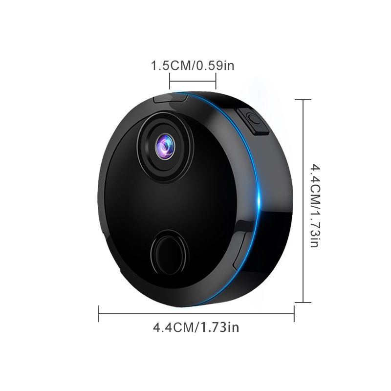 Cameră de supraveghere Jingle HDQ15 cu 1080P, viziune nocturnă, acces WiFi de la distanță, stocare TF card, autonomie baterie 180 de minute