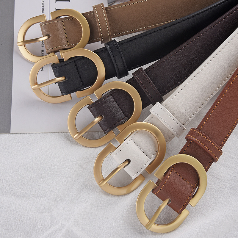 PU ādas josta ar dubulto D sprādzi, sakausējuma sprādze, adatu sprādze, platums 2-4 cm, Patchton