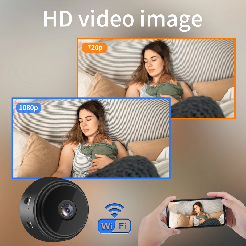 Cameră de acțiune A9, 1080p HD, card TF, WiFi, fără ecran LCD