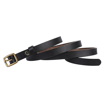 Sieviešu ādas josta – retro stils, plāna, divslāņu govs āda, sprādze no sakaļķa, japāņu aizvērums