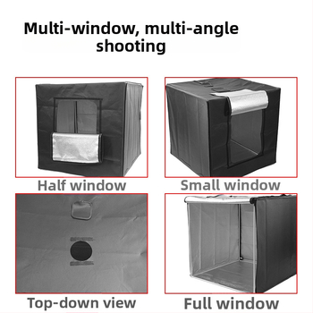 KFT-474 Kompaktiškas studijinis šviesos komplektas su Oxford audiniu ir atspindinčiu materialu, 2,8 kg