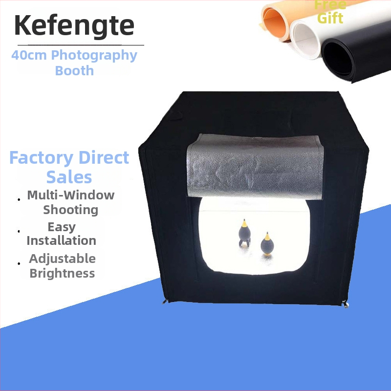 KFT-474 Kompaktiškas studijinis šviesos komplektas su Oxford audiniu ir atspindinčiu materialu, 2,8 kg