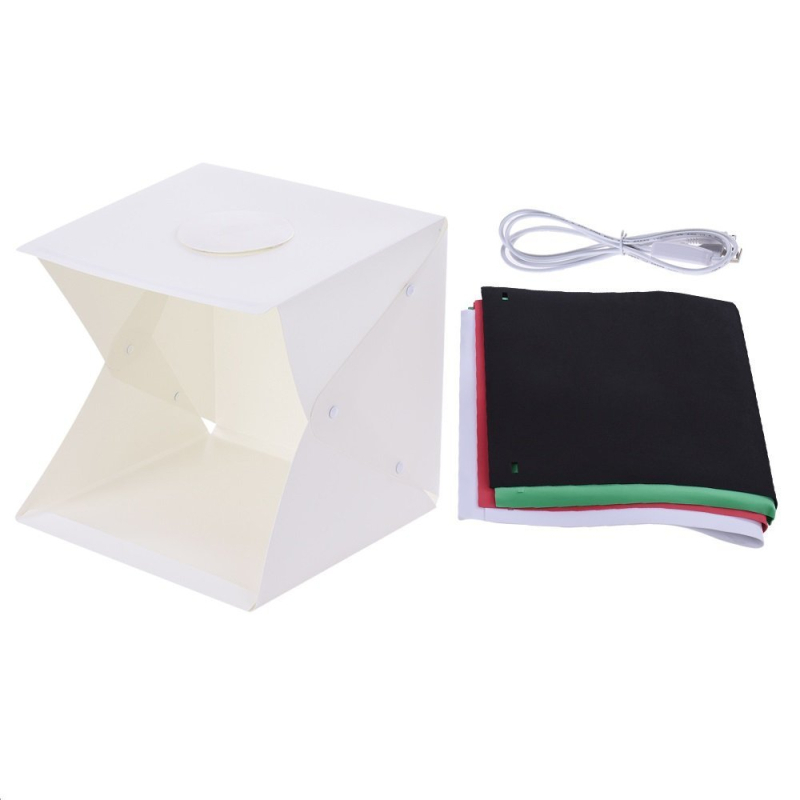Mini fotostudija sulankstomu softbox'u prekių fotografavimui, PP konstrukcija, OEM prekės ženklas