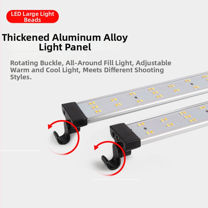 Väike stuudio LED-fotovalgus koos softboxiga, mudel 40/60/80; sobib isiklikuks fotografeerimiseks; peegeldav materjal