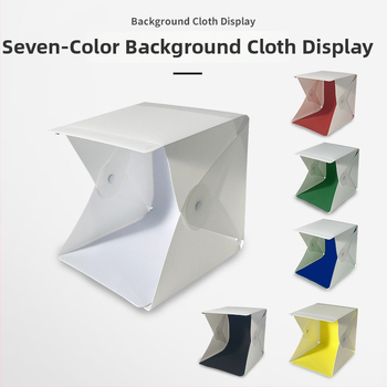 Kompaktiškas studijos softbox su LED apšvietimu, USB maitinimu ir ekologiško plastiko korpusu asmeninei fotografijai