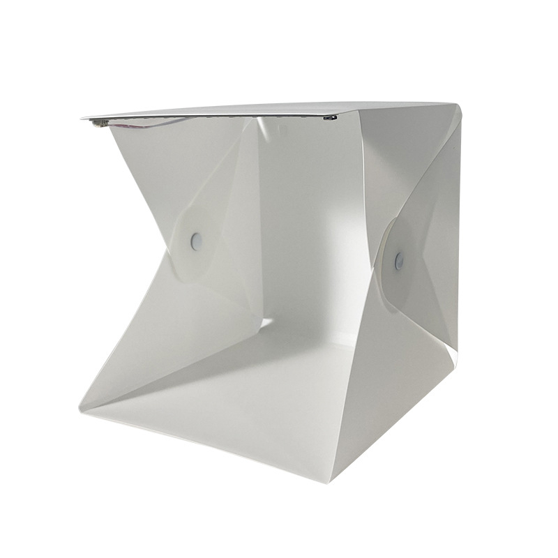 Kompaktiškas studijos softbox su LED apšvietimu, USB maitinimu ir ekologiško plastiko korpusu asmeninei fotografijai