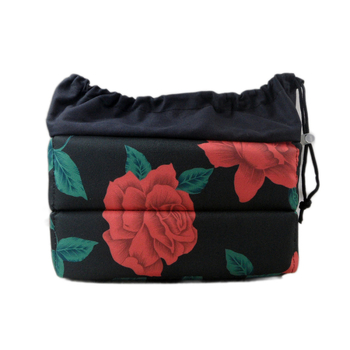 Torba za SLR fotoaparat, platno, cvjetni uzorak, model DRM-X4003-FB, otvaranje Draasher kopčom