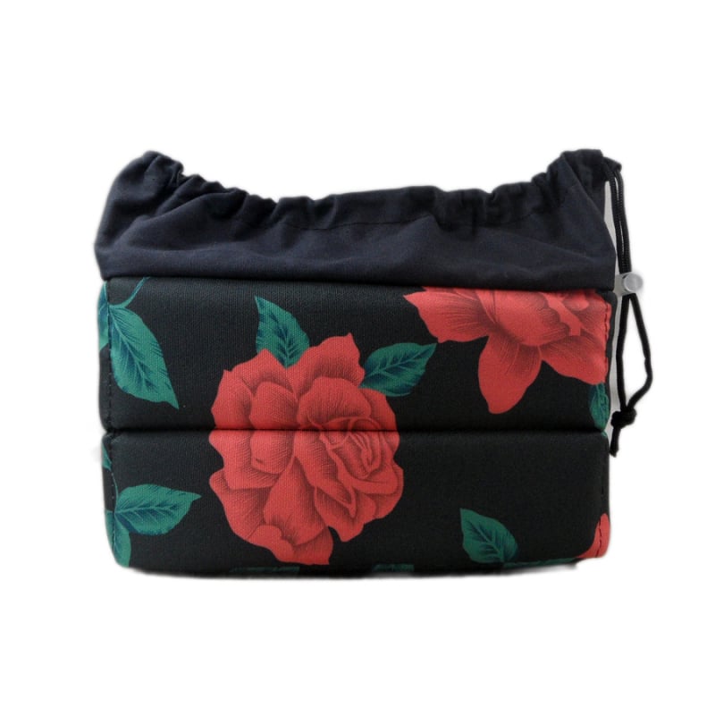 Torba za SLR fotoaparat, platno, cvjetni uzorak, model DRM-X4003-FB, otvaranje Draasher kopčom