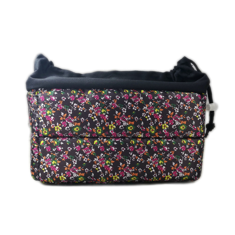 Torba za SLR fotoaparat, platno, cvjetni uzorak, model DRM-X4003-FB, otvaranje Draasher kopčom