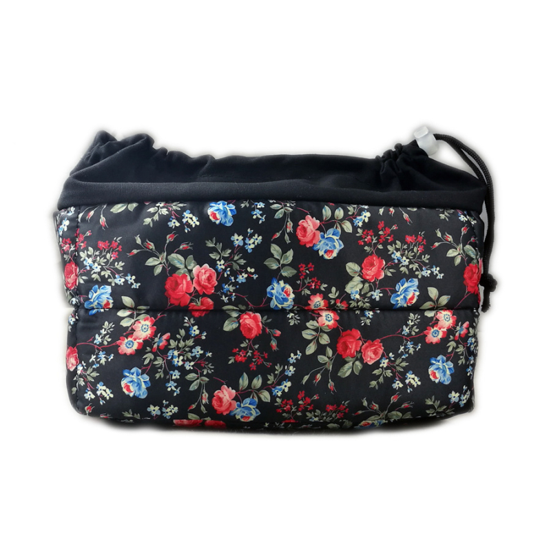 Torba za SLR fotoaparat, platno, cvjetni uzorak, model DRM-X4003-FB, otvaranje Draasher kopčom