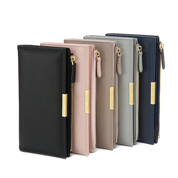 Ženski bifold novčanik, japansko-korejski stil, velika kapaciteta, više pretinaca za kartice, PU koža