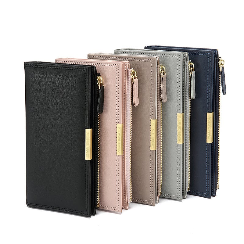 Ženski bifold novčanik, japansko-korejski stil, velika kapaciteta, više pretinaca za kartice, PU koža