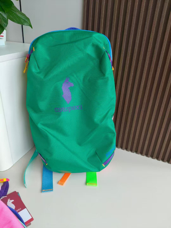 Alpīnistu mugursoma pārgājieniem, neilona ārējais korpuss, iekšējā odere no kanvas auduma, arka plecu siksnas, universāls, pilsētas minimālistiskais stils, dzīvnieku raksts, elpojošs