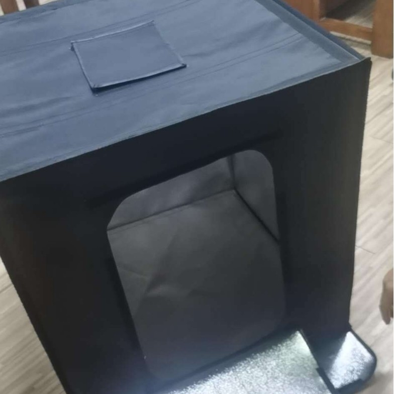 Cutie de iluminat foto pentru studio, portabilă, pliabilă, panou de lumină moale, 40×40 cm, 2 kg