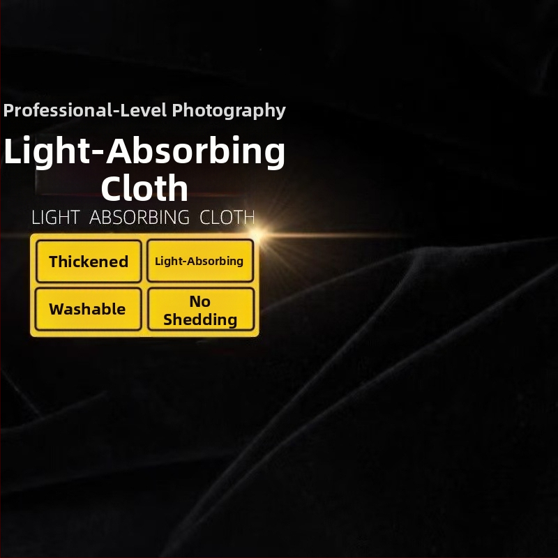 Fono audinys su flokavimo efektu, šviesą sugeriantis, neatsispindintis – produktų fotografijai