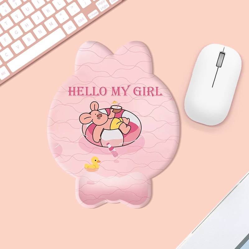 G15 podložak za zglob miša, crtani animacijski oblik, silikon, 220×275×23 mm, otisnut logotip