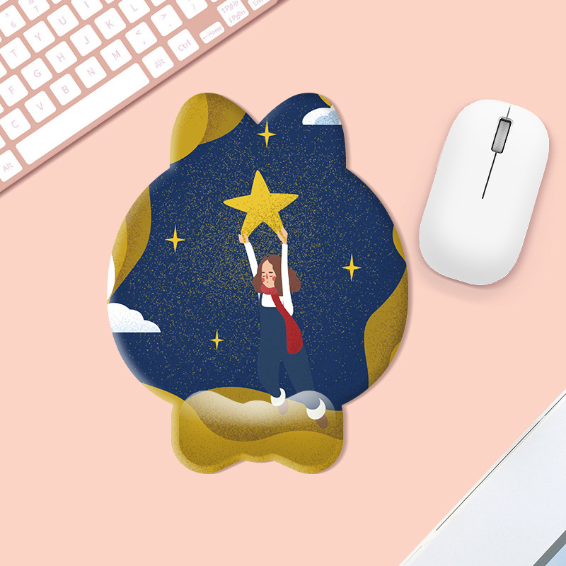 G15 podložak za zglob miša, crtani animacijski oblik, silikon, 220×275×23 mm, otisnut logotip