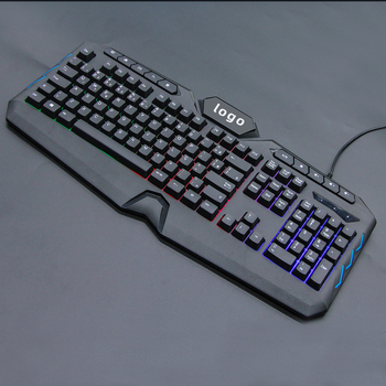 KW400 tastatură de joc cu 114 taste, cablată, suport pentru palmă, iluminare, Crater Architecture