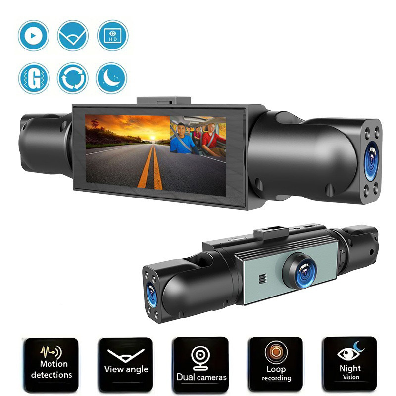 Автомобилен видеорегистратор Dashcam с Wi‑Fi, 1080p, 140° ъгъл, цикличен запис, 16GB памет