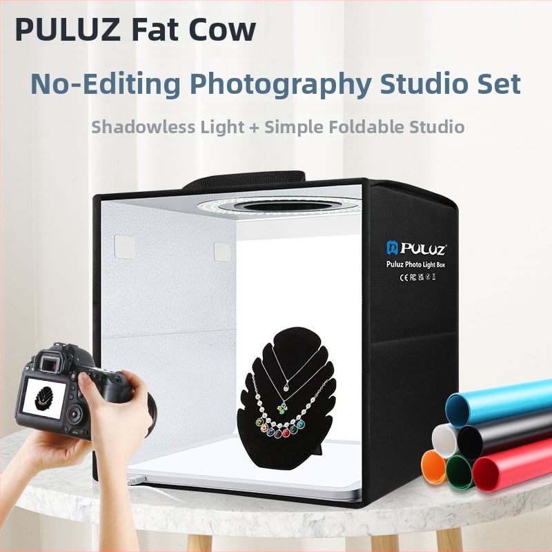 Be šešėlių studijos lempos komplektas, nešiojamas sulankstomas, PKT3200, Oxford medžiaga, svoris 2,46 kg