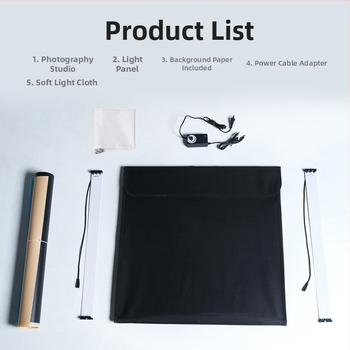 Malo sklopno LED foto-studio za fotografiranje nakita (Model: Folding photo studio; Materijal: Oxford tkanina + reflektirajući materijal; Značka: 80cm studio)