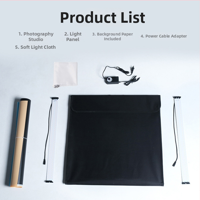 Malo sklopno LED foto-studio za fotografiranje nakita (Model: Folding photo studio; Materijal: Oxford tkanina + reflektirajući materijal; Značka: 80cm studio)