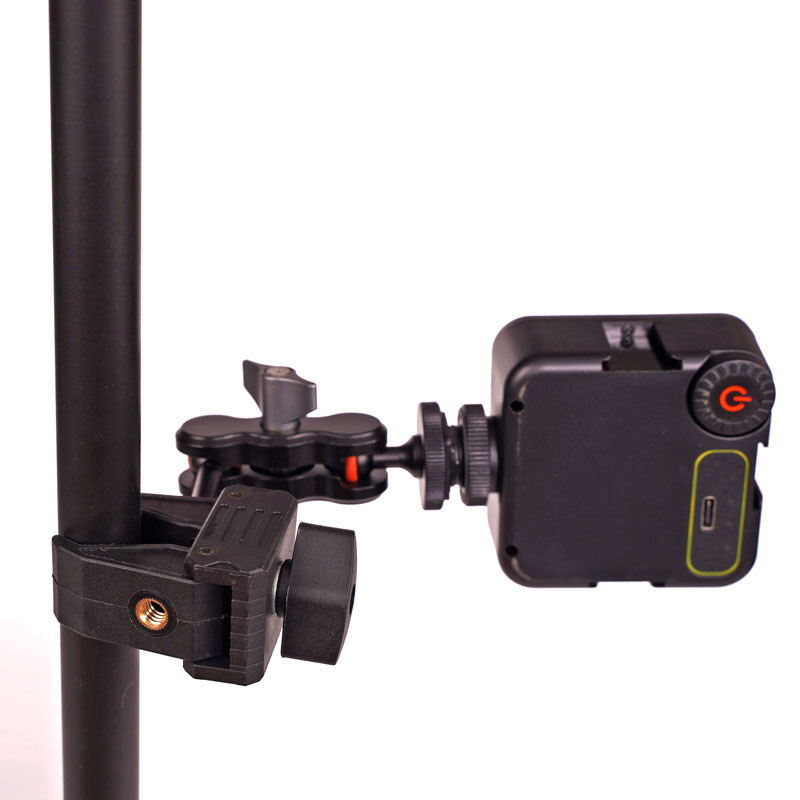 Youbanchuang CC-1 lampové príslušenstvo – viacúčelový crab clamp rozšírený ramenný článok pre štúdiový statív a akčné kamery