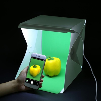 JMFOTO Prenosna sklopiva LED studijska kutija za fotografiju, PP kućište, 0,22 kg, s jednom lampom