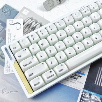 Nabava tipki za mehaničku tipkovnicu, Mac-stil Jade keramijski doživljaj, MOA visina, ABS, 87 tipki, žičano, 1,8 m kabel, PC magnetska osovina; Kompatibilno s Wolf Spider, Forerunner, X87, F99