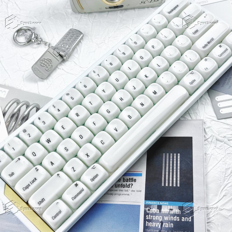 Nabava tipki za mehaničku tipkovnicu, Mac-stil Jade keramijski doživljaj, MOA visina, ABS, 87 tipki, žičano, 1,8 m kabel, PC magnetska osovina; Kompatibilno s Wolf Spider, Forerunner, X87, F99