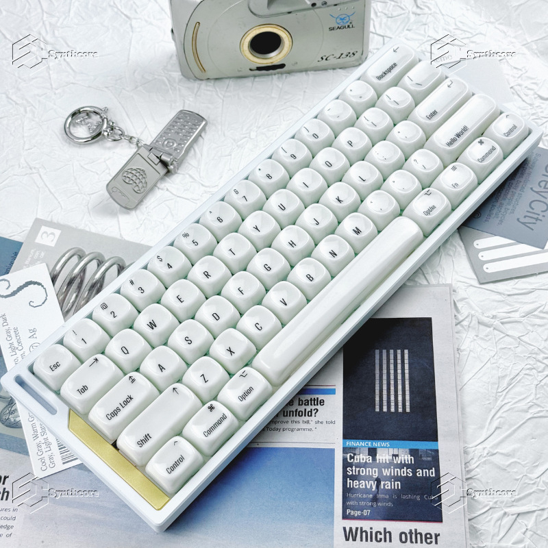 Nabava tipki za mehaničku tipkovnicu, Mac-stil Jade keramijski doživljaj, MOA visina, ABS, 87 tipki, žičano, 1,8 m kabel, PC magnetska osovina; Kompatibilno s Wolf Spider, Forerunner, X87, F99