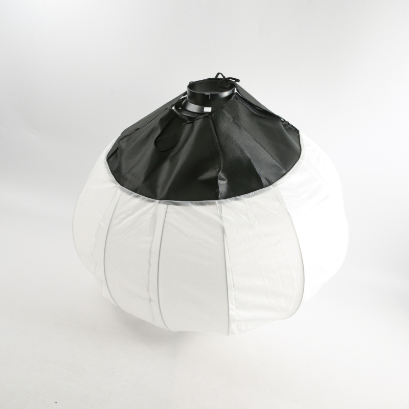 Vonku svetlo na fotografovanie so softboxom, guľové hliníkové puzdro, lucernový dizajn pre živé video