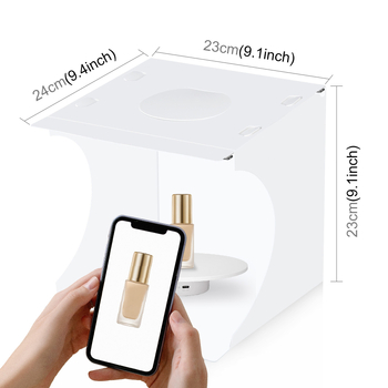 Fotostudijski šator s stolom za still life i električnim rotirajućim postoljem (PU20-150TC-N; Materijal: Plastika; Maksimalna nosivost: 2–5 kg; Težina: 1,5 kg)
